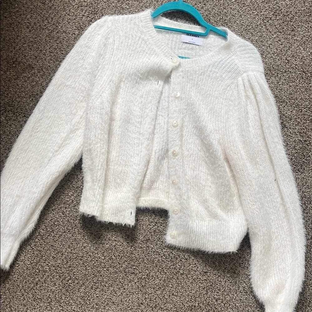 Women's White Knit Sweater